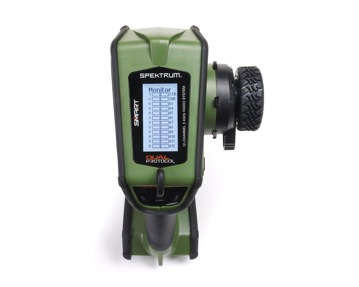 Spektrum RC DX Rugged+ 12-Channel DSMR+ Surface Radio (Transmitter Only) (Green)