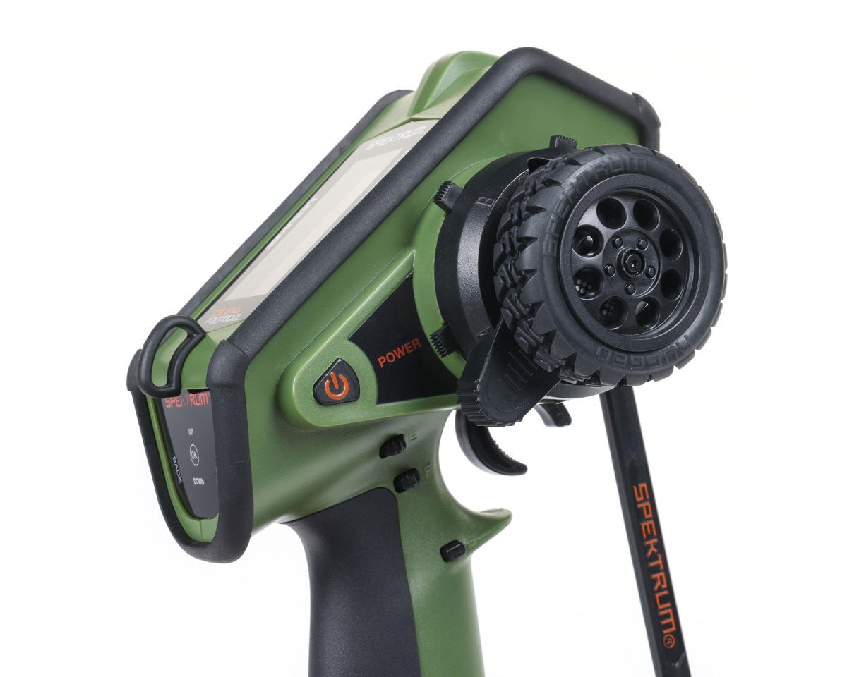 Spektrum RC DX Rugged+ 12-Channel DSMR+ Surface Radio (Transmitter Only) (Green)