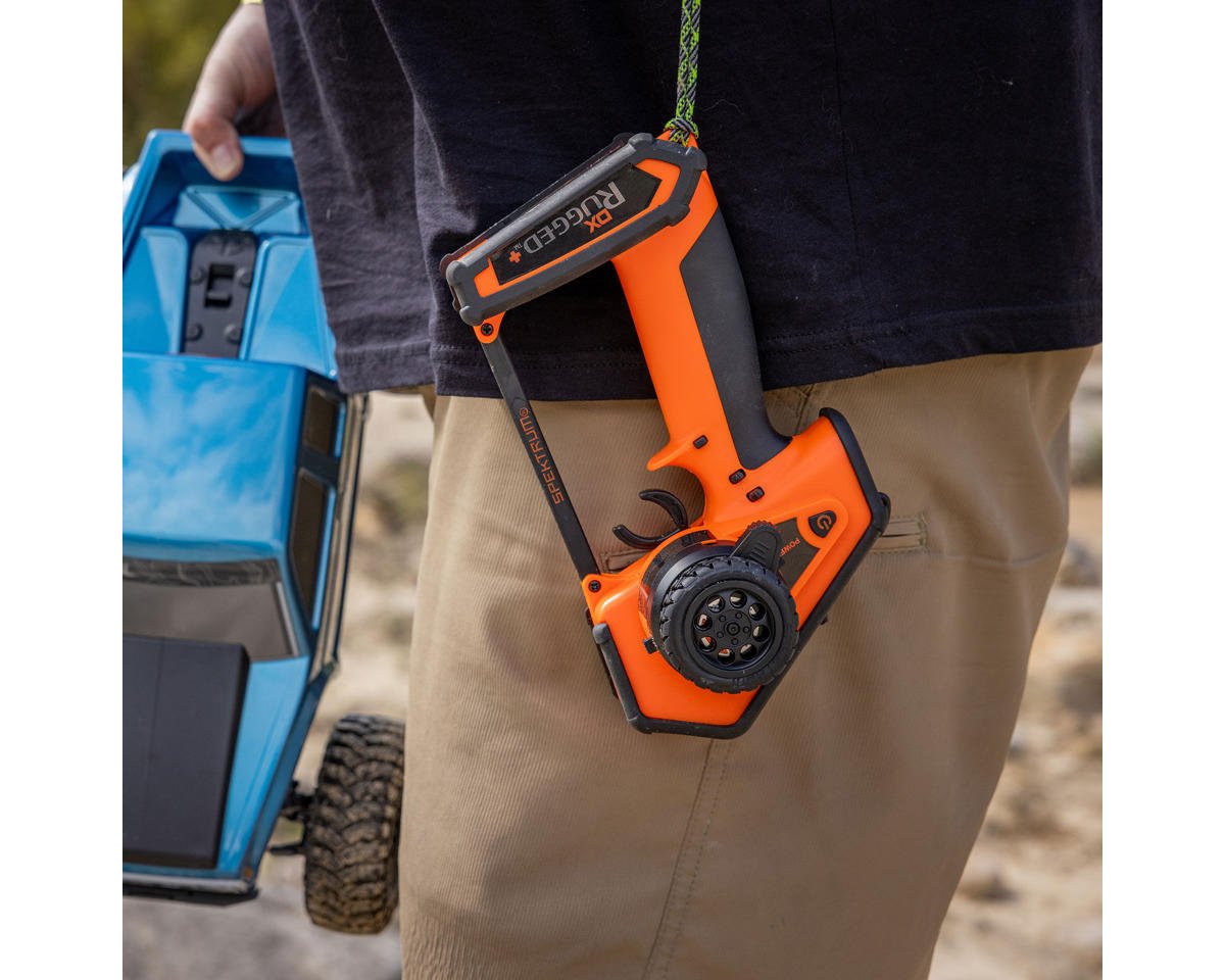 Spektrum RC DX Rugged+ 12-Channel DSMR+ Surface Radio (Transmitter Only) (Orange)