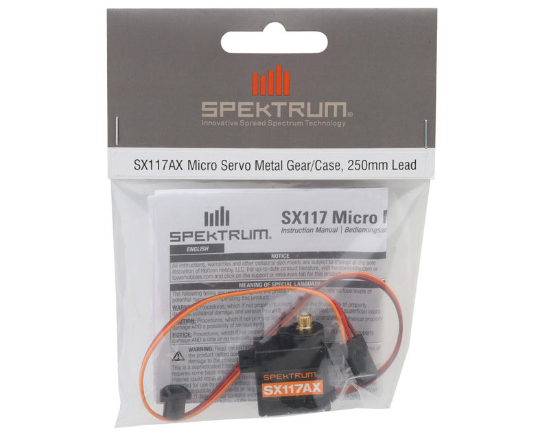Spektrum RC SX117 Micro Metal Gear Servo For Axial AXP8 Gilamon RC Trail Buggy