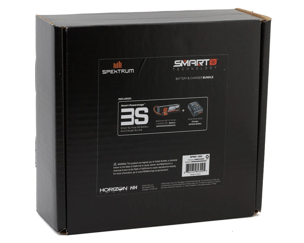 Spektrum RC Smart PowerStage Surface Bundle w/3S Smart 50C LiPo Battery (5000mAh) (IC5)