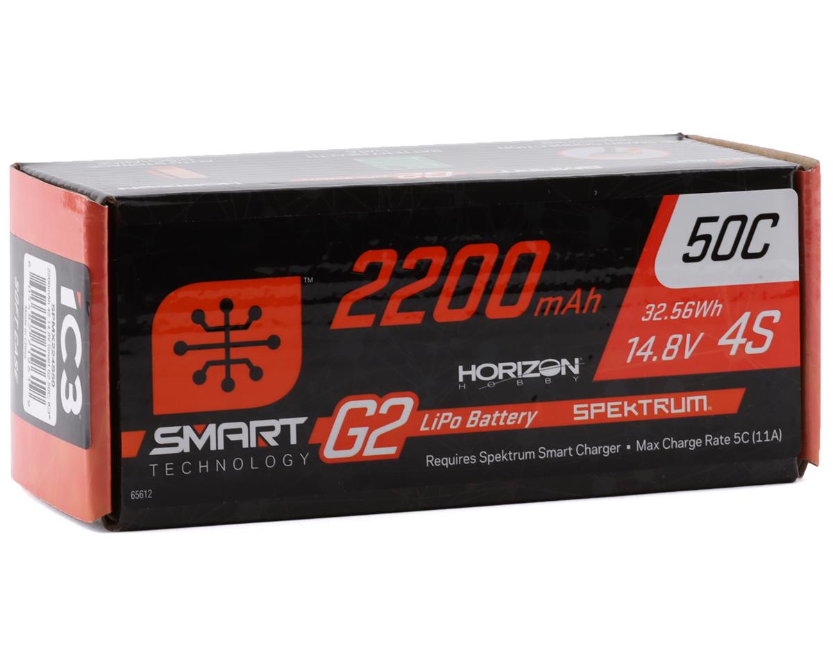 Spektrum RC 4S Smart G2 LiPo 50C Battery Pack (14.8V/2200mAh) w/IC3 Connector