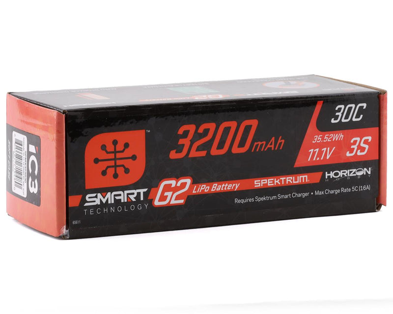 Spektrum RC 3S Smart G2 LiPo 30C Battery Pack (11.1V/3200mAh) w/IC3 Connector