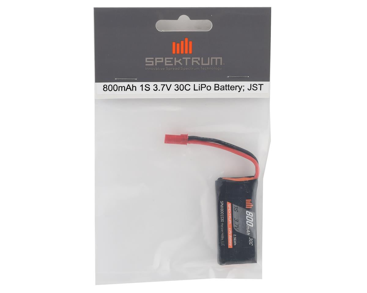 Spektrum RC 1S LiPo 30C LiPo Battery (3.7V/800mAh) w/JST Connector