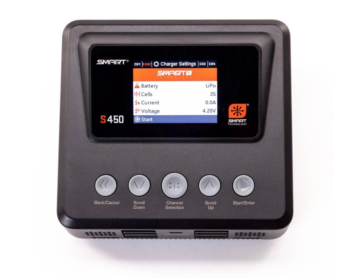 Spektrum RC S450 G2 Quad Smart LiPo Battery Charger (6S/10A/DC-400W/AC-200W)