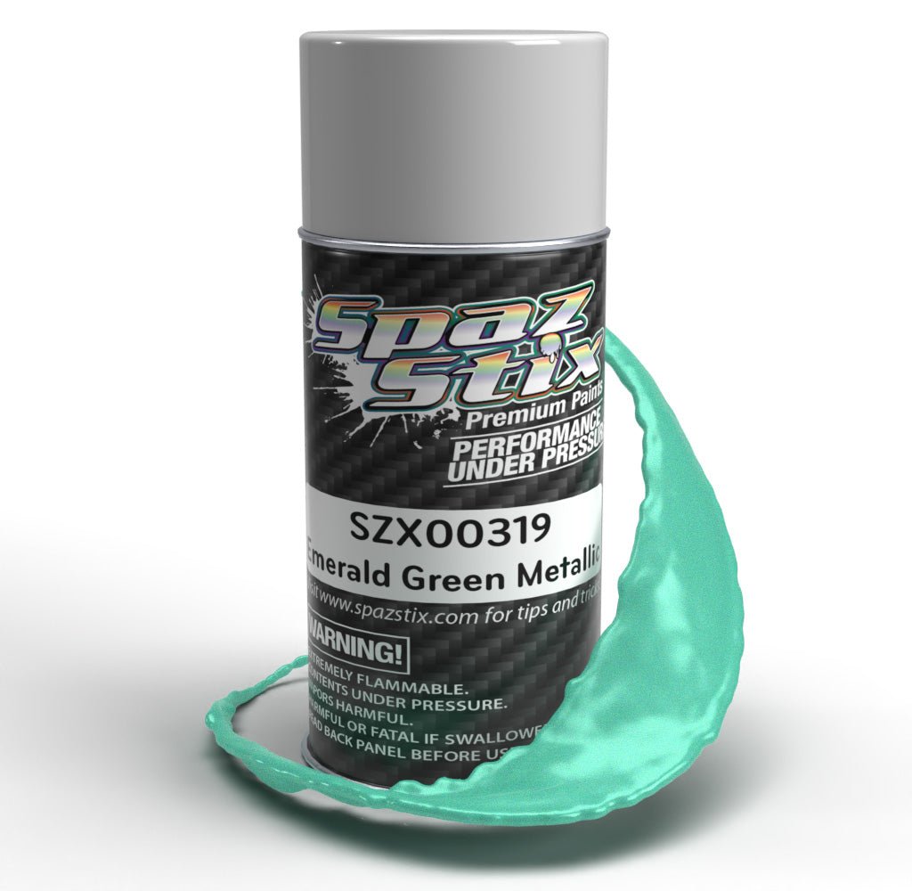 Spaz Stix "Emerald Green Metallic" Spray Paint (3.5oz)