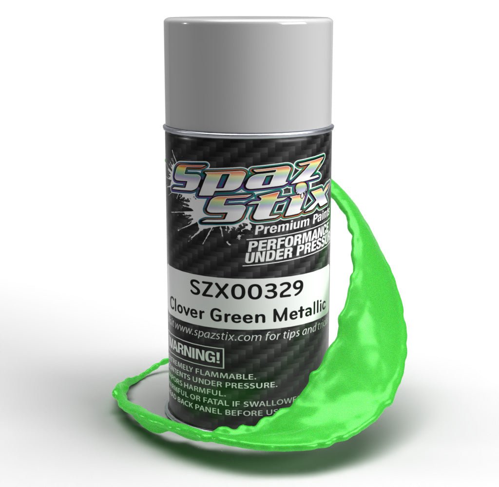 Spaz Stix "Clover Green Metallic" Spray Paint (3.5oz)
