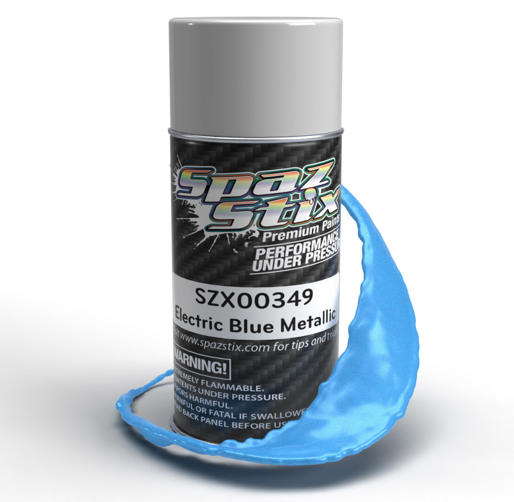Spaz Stix "Electric Blue Metallic" Spray Paint (3.5oz)