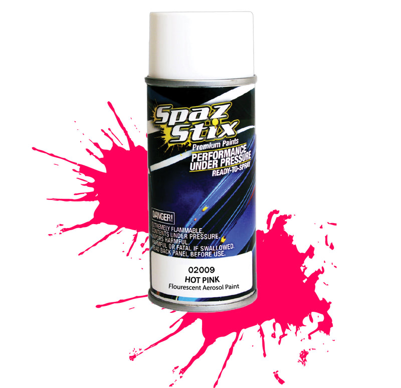 Spaz Stix "Hot Pink" Fluorescent Spray Paint (3.5oz)