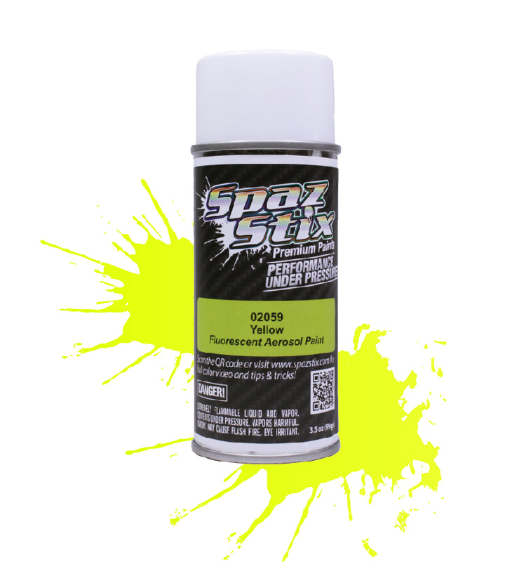 Spaz Stix "Yellow" Fluorescent Spray Paint (3.5oz)