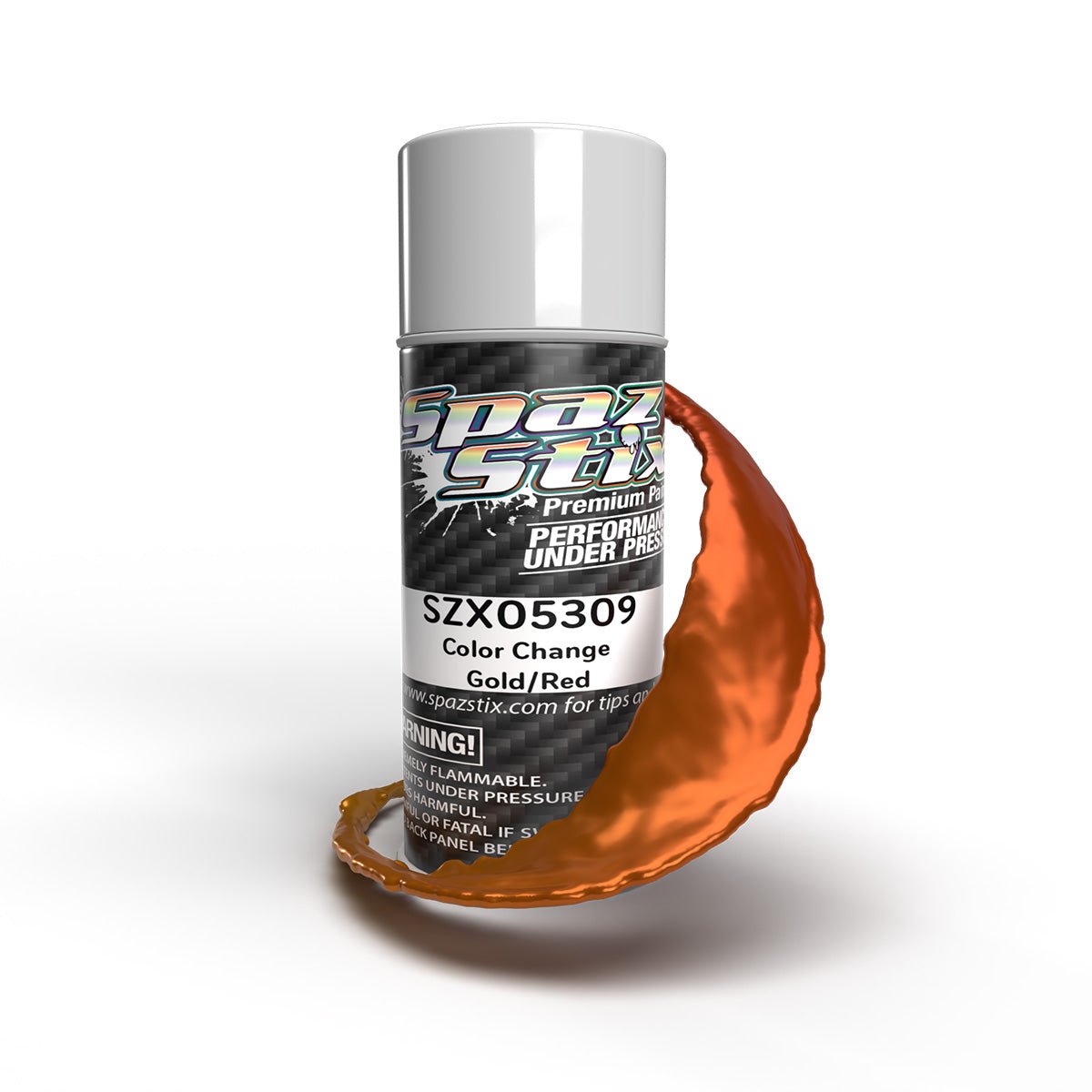 Spaz Stix 05309 Gold/Red Color Change Aerosol Paint 3.5oz