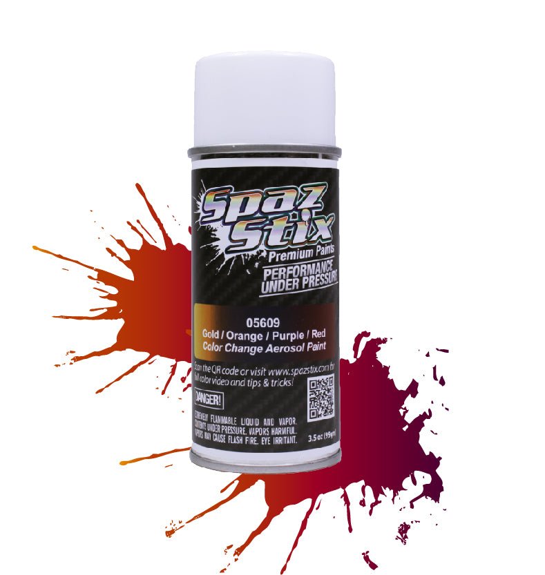 Spaz Stix Multi-Color Change Spray Paint (Gold/Orange/Purple/Red) (3.5oz)