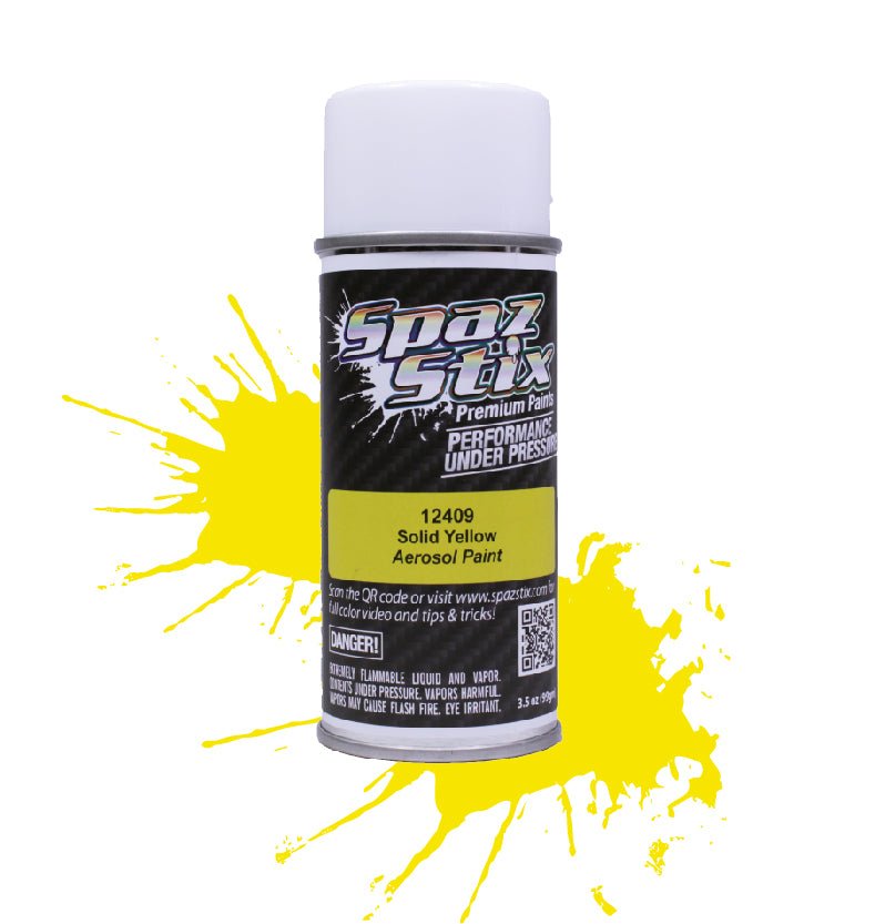 Spaz Stix "Solid Yellow" Spray Paint (3.5oz)