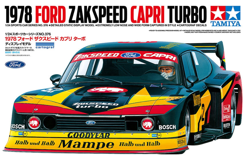 Tamiya 1/24 Scale 1978 Ford Zakspeed Capri Turbo Plastic Model kit