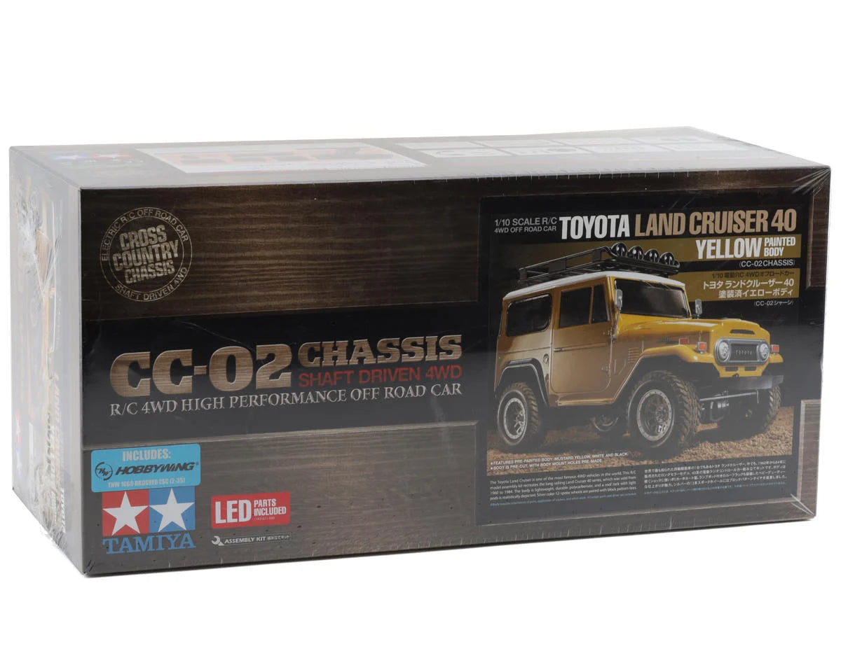Tamiya (CC-02) (Pre-Painted)Toyota Land Cruiser 40 1/10 4WD Scale Truck Kit