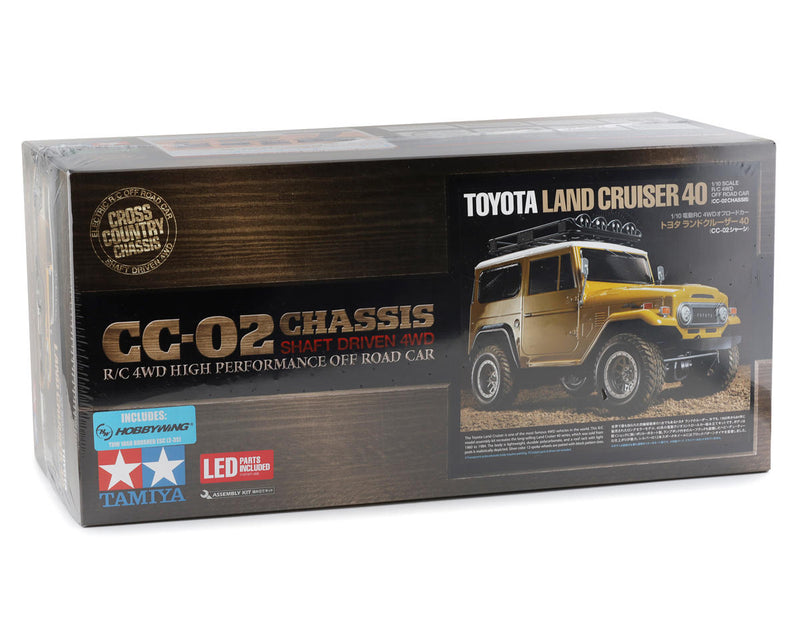 Tamiya (CC-02) (Clear)Toyota Land Cruiser 40 1/10 4WD Scale Truck Kit