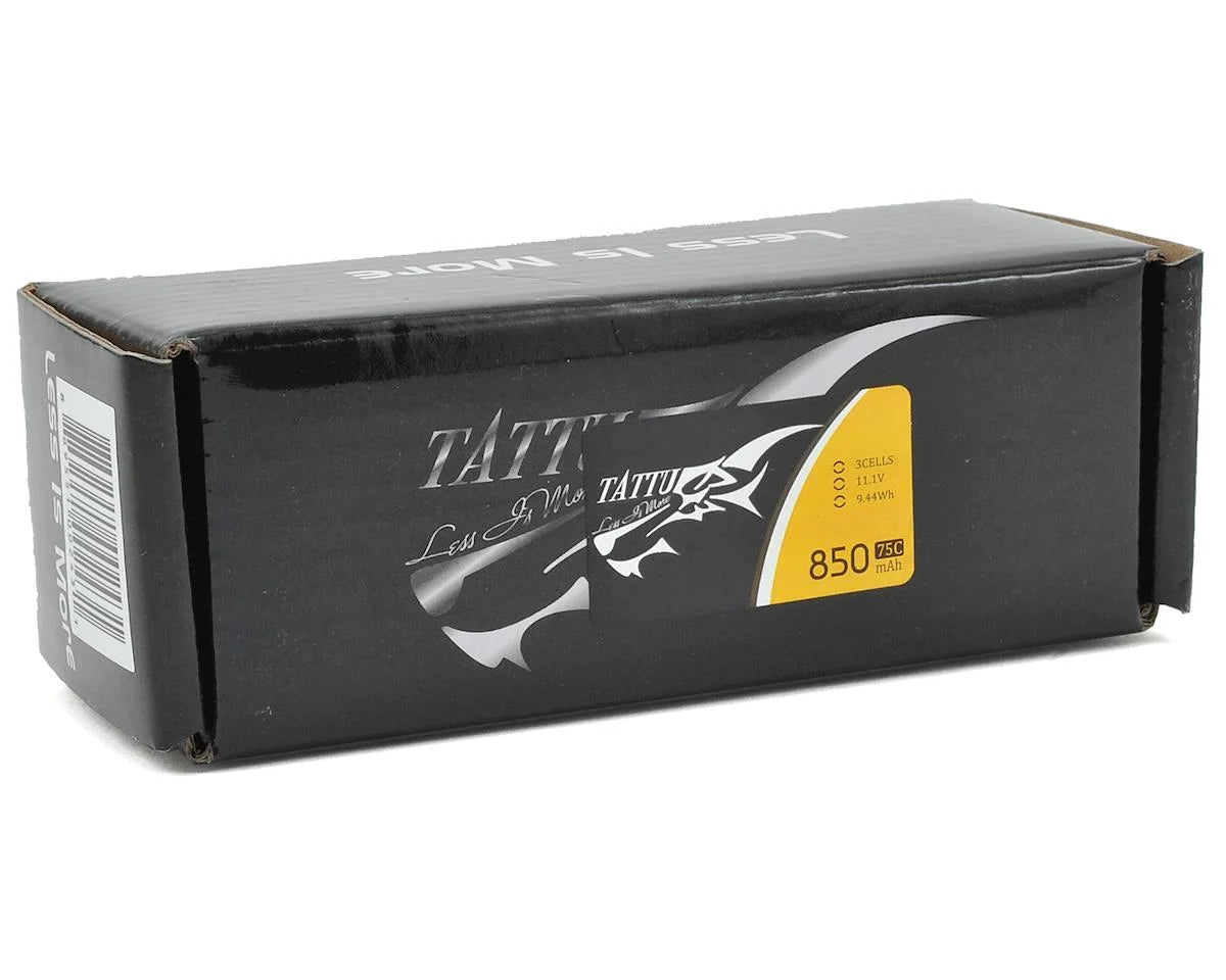 Tattu 3S LiPo Battery 75C (11.1V/850mAh) w/XT-60 Connector