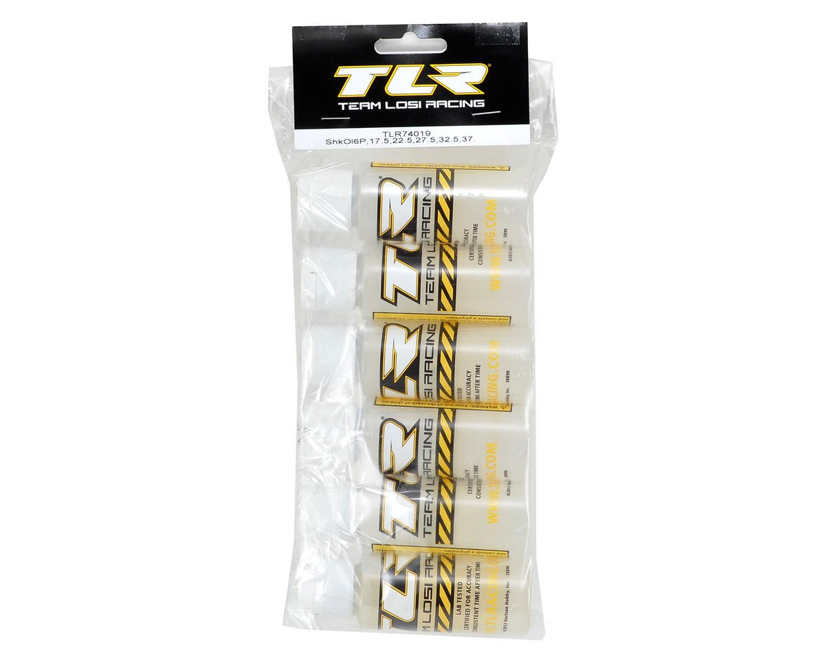 Team Losi Racing Silicone Shock Oil Six Pack (2oz) (17.5, 22.5, 27.5, 32.5, 37.5, 42.5wt)