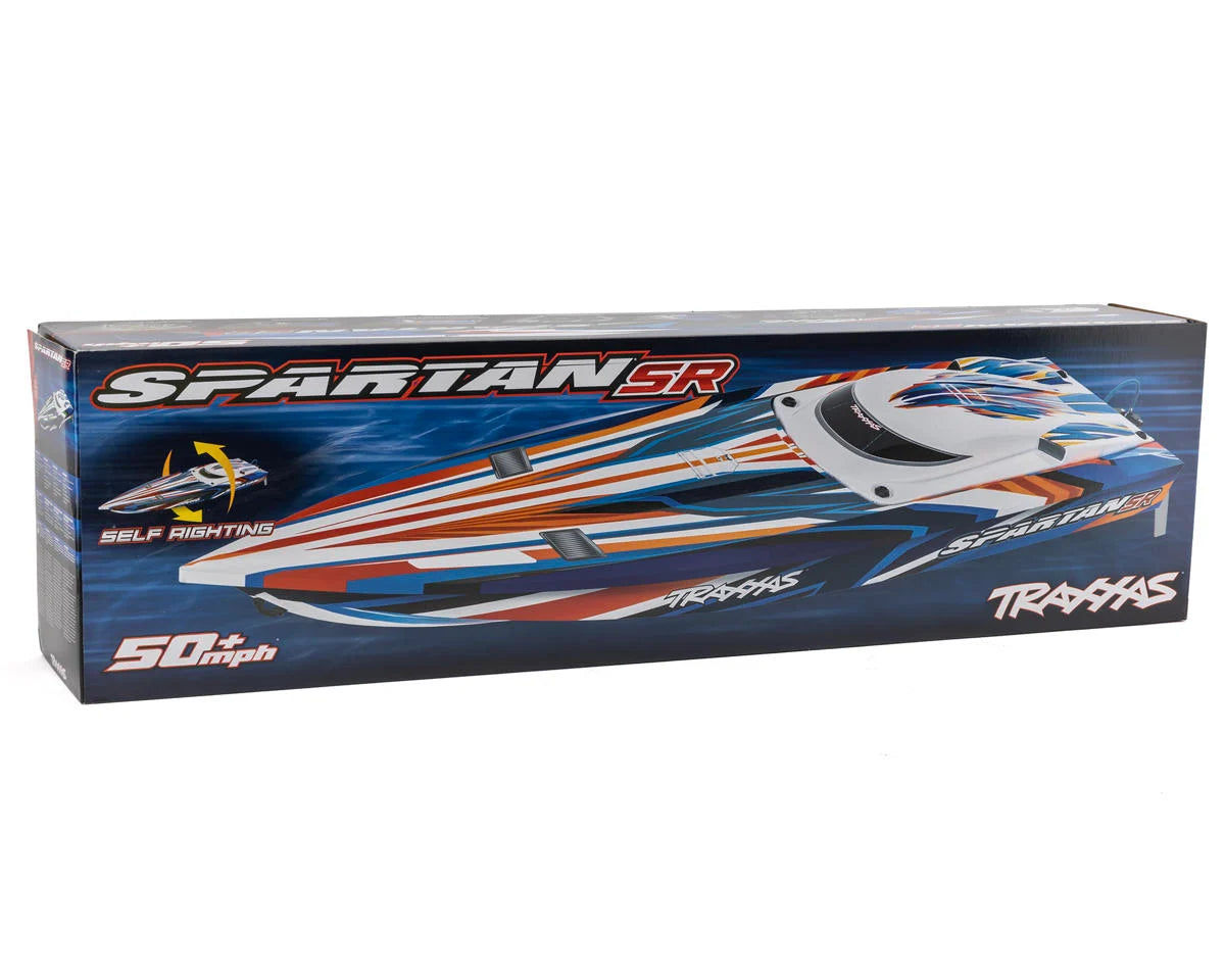 Traxxas Spartan® SR 6S High-Performance Brushless RTR Race Boat (Orange) w/TQi™ 2.4GHz Radio & TSM®