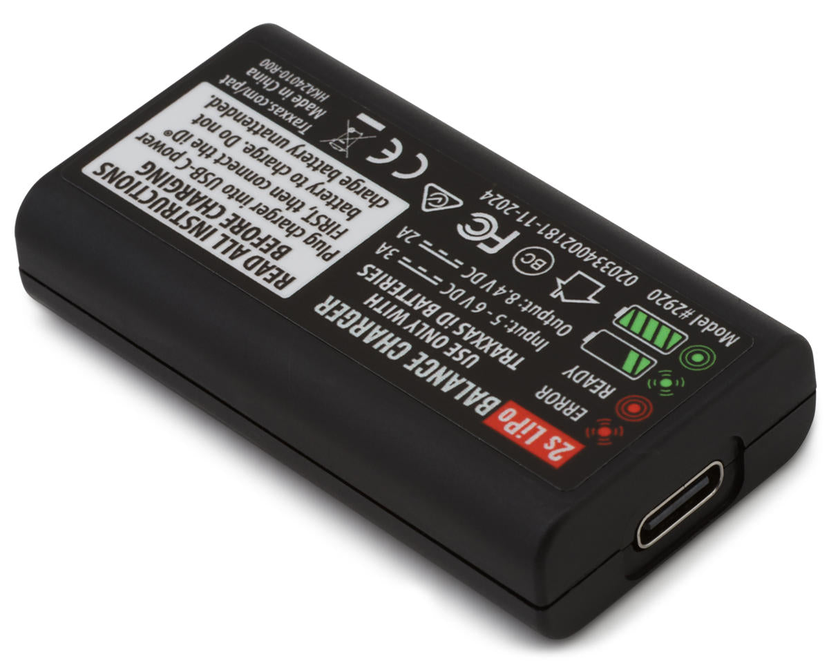 Traxxas USB-C 2S Lipo Charger w/iD® Connector