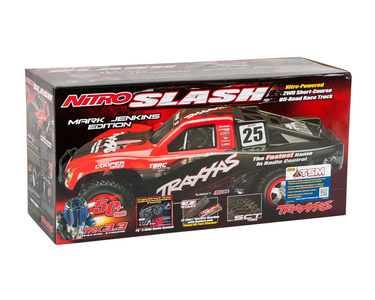 Traxxas Nitro Slash 3.3 1/10 2WD RTR SC Truck (Blue) w/TQ 2.4GHz Radio, TSM, Battery & DC Charger
