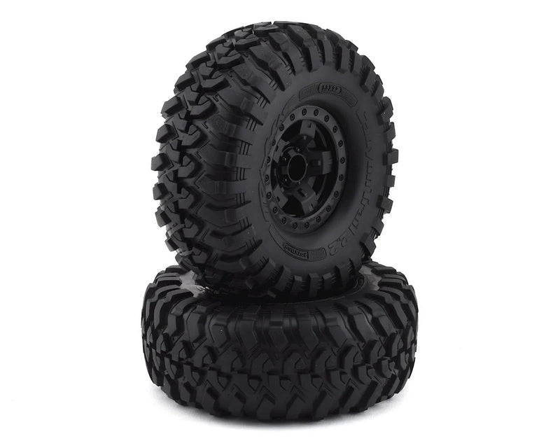 Traxxas TRX-4 Pre-Mounted Canyon Trail 2.2" Crawler Tires (Black) (2) w/Sport Wheels & 12mm Hex