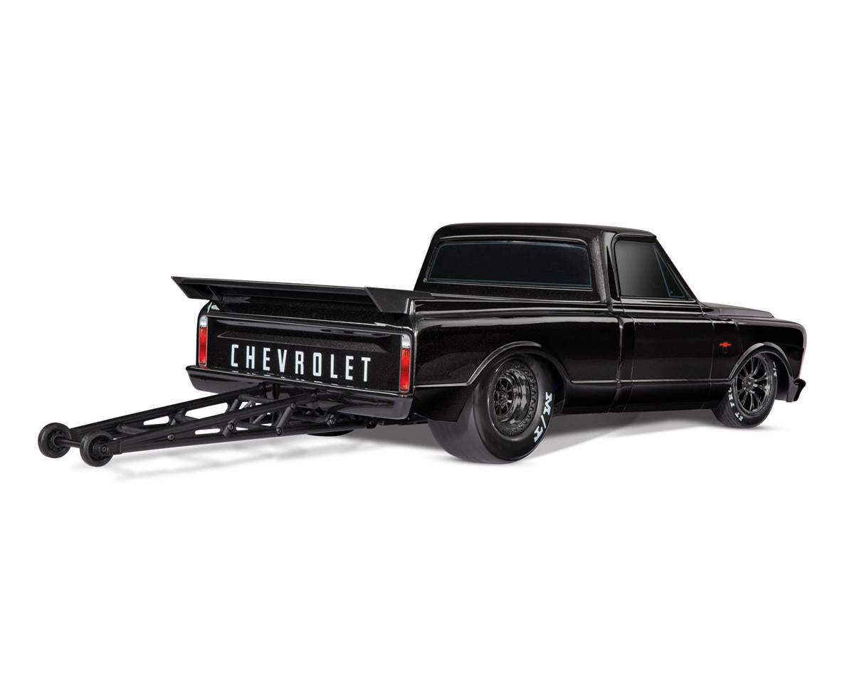 Traxxas Drag Slash 1/10 2WD RTR No Prep Truck w/1967 Chevrolet C10 Body (Black) TQi 2.4GHz Radio & TSM