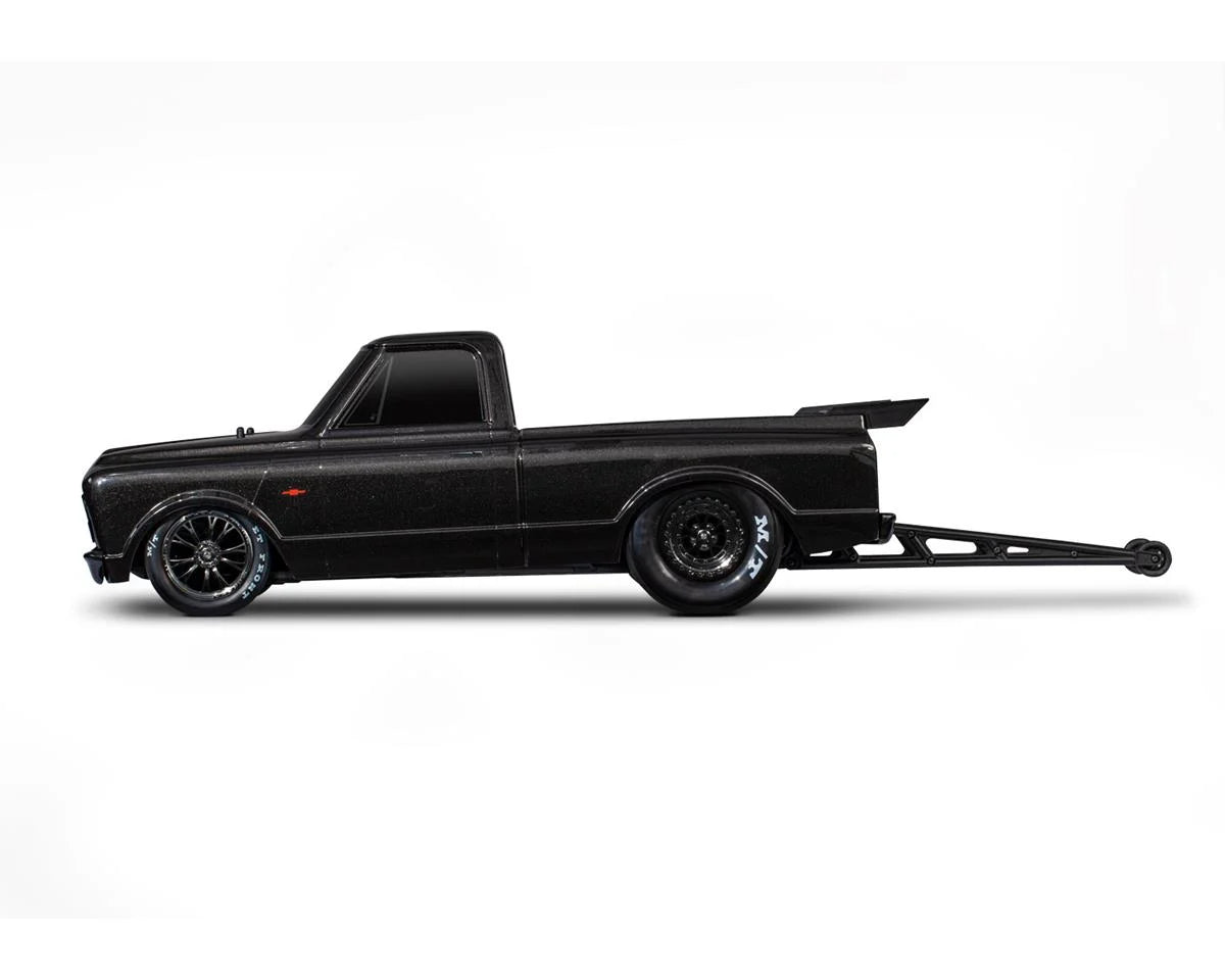 Traxxas Drag Slash 1/10 2WD RTR No Prep Truck w/1967 Chevrolet C10 Body (Black) TQi 2.4GHz Radio & TSM