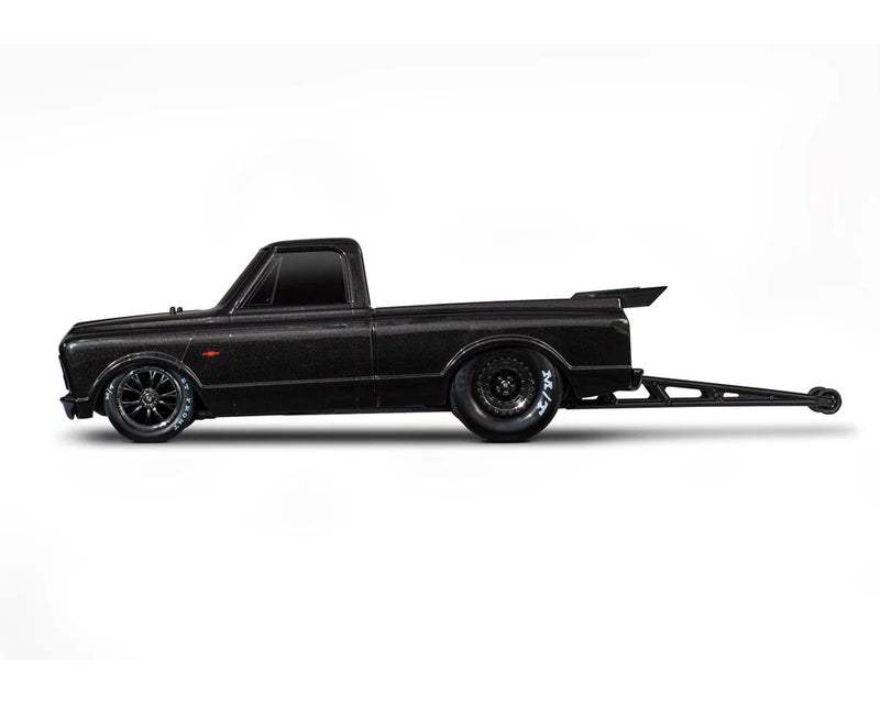 Traxxas Drag Slash 1/10 2WD RTR No Prep Truck w/1967 Chevrolet C10 Body (Black) TQi 2.4GHz Radio & TSM