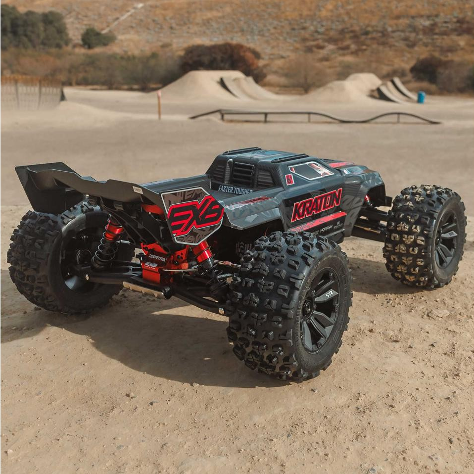 Arrma Kraton 6S EXB BLX RTR 1/8 4WD Brushless Speed Truck (Black) (V6) w/SLT3 2.4GHz Radio