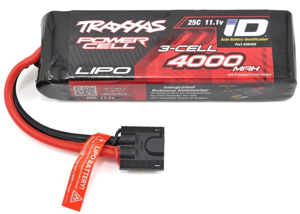 Traxxas iD LiPo 11.1V 3-cell 4000mAh 25C Battery 2849X for Rustler Hoss TRX-4
