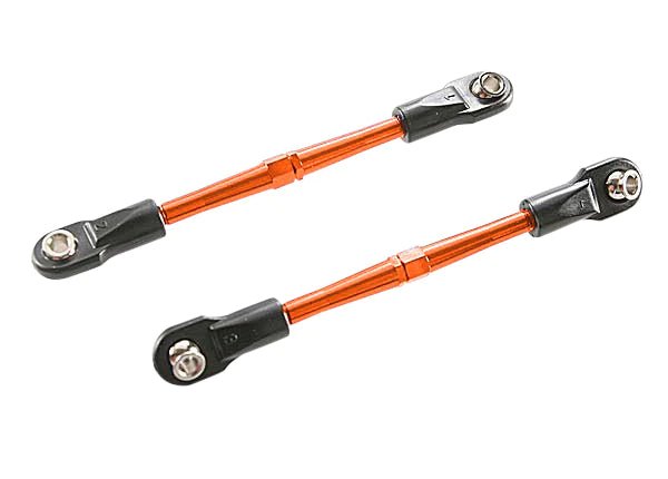 Traxxas 59mm Aluminum Toe Link Turnbuckle Set (Orange) (2)