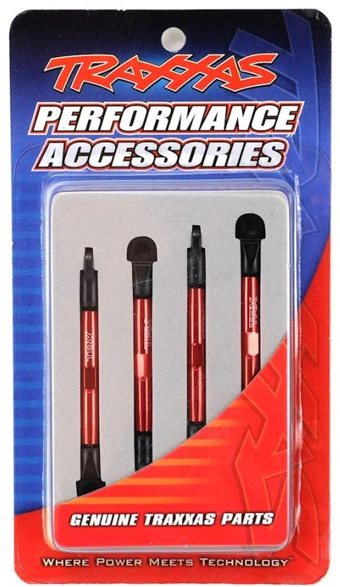 Traxxas 7038X Front & Rear Alum Toe Links, Red 1/16 Slash 4WD
