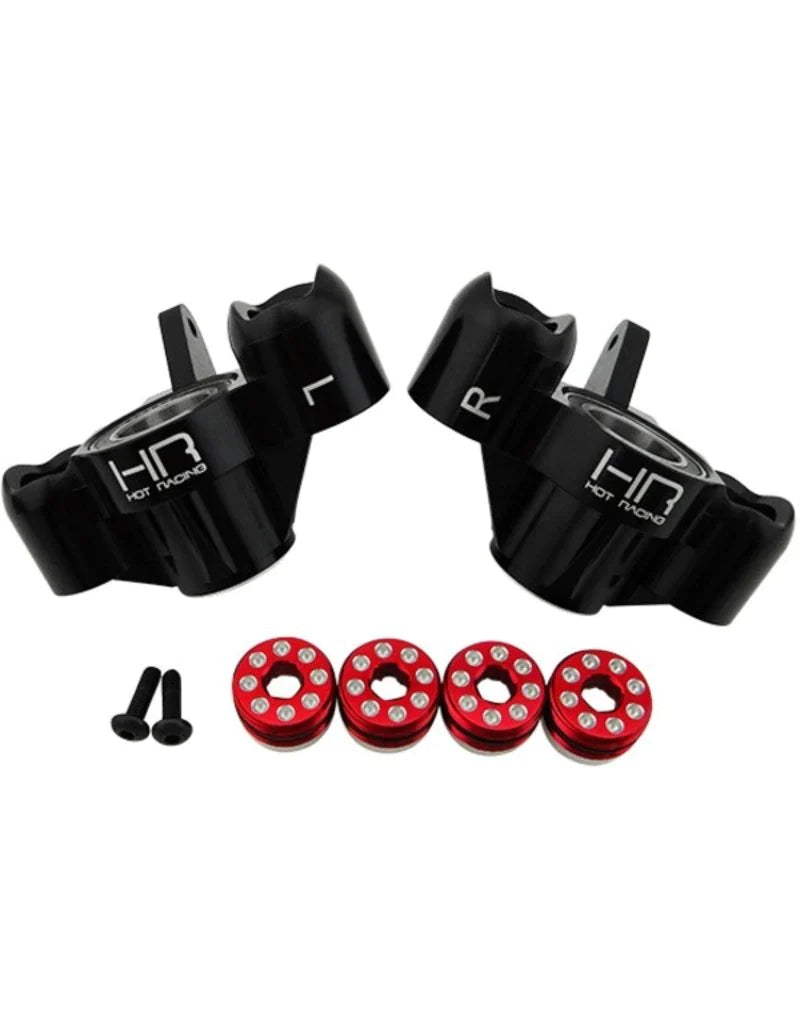 Hot Racing Arrma Aluminum "HD Bearings" Axle Carriers (Black) (Legacy)