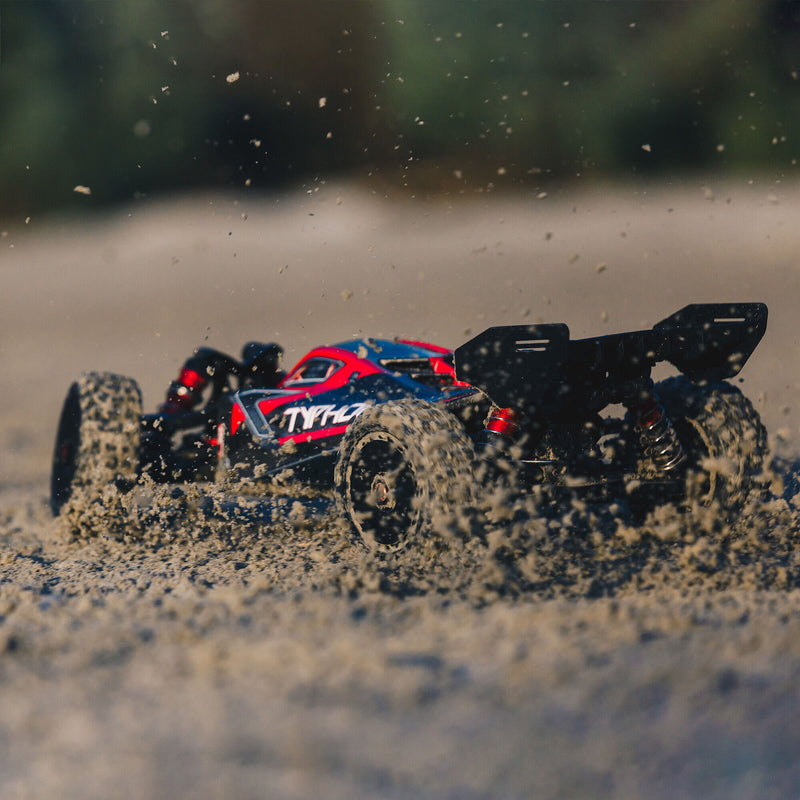 Arrma Typhon 6S BLX Brushless RTR 1/8 4WD Buggy (Red/Black) (V5) w/SLT3 2.4GHz Radio