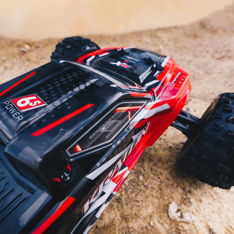 Arrma Kraton 6S BLX RTR 1/8 4WD Brushless Monster Truck (Red) (V5) w/SLT3 2.4GHz Radio