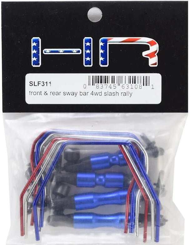 Hot Racing Front Rear Sway Bar Traxxas 4x4 Slash Rustler Rally Stampede SLF311