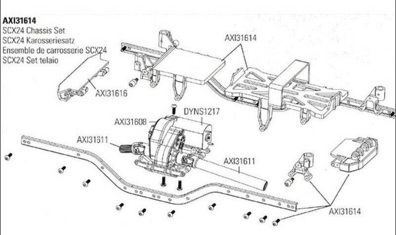 Hot Racing Axial SCX24 Aluminum Front & Rear Adjustable Shock Towers SXTF28301