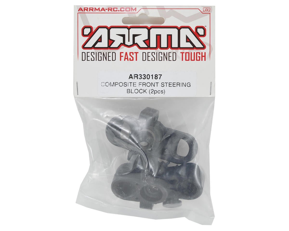 Arrma 330187 Composite Front Steering Block (2) 6S BLX