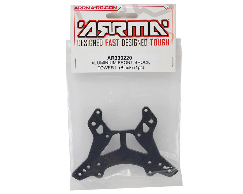 Arrma 330220 Aluminum Front Shock Tower (Black)