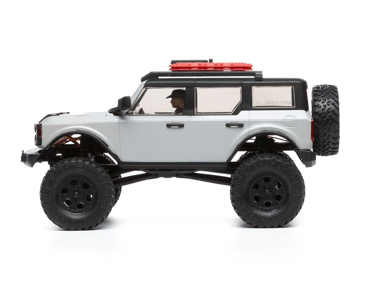 Axial SCX24 2021 Ford Bronco Hard Body 1/24 4WD RTR Scale Mini Crawler (Grey) w/2.4GHz Radio