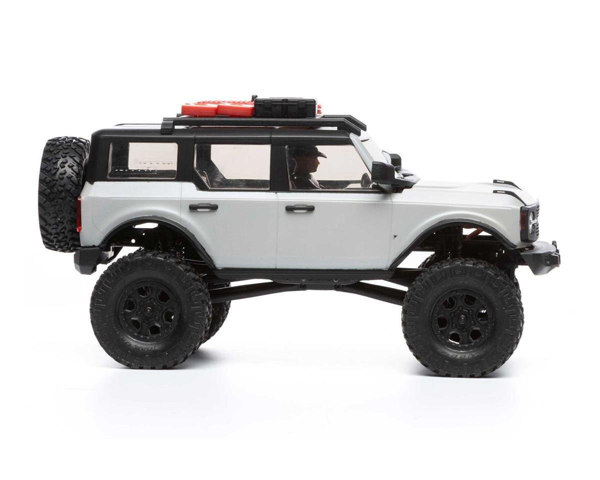 Axial SCX24 2021 Ford Bronco Hard Body 1/24 4WD RTR Scale Mini Crawler (Grey) w/2.4GHz Radio