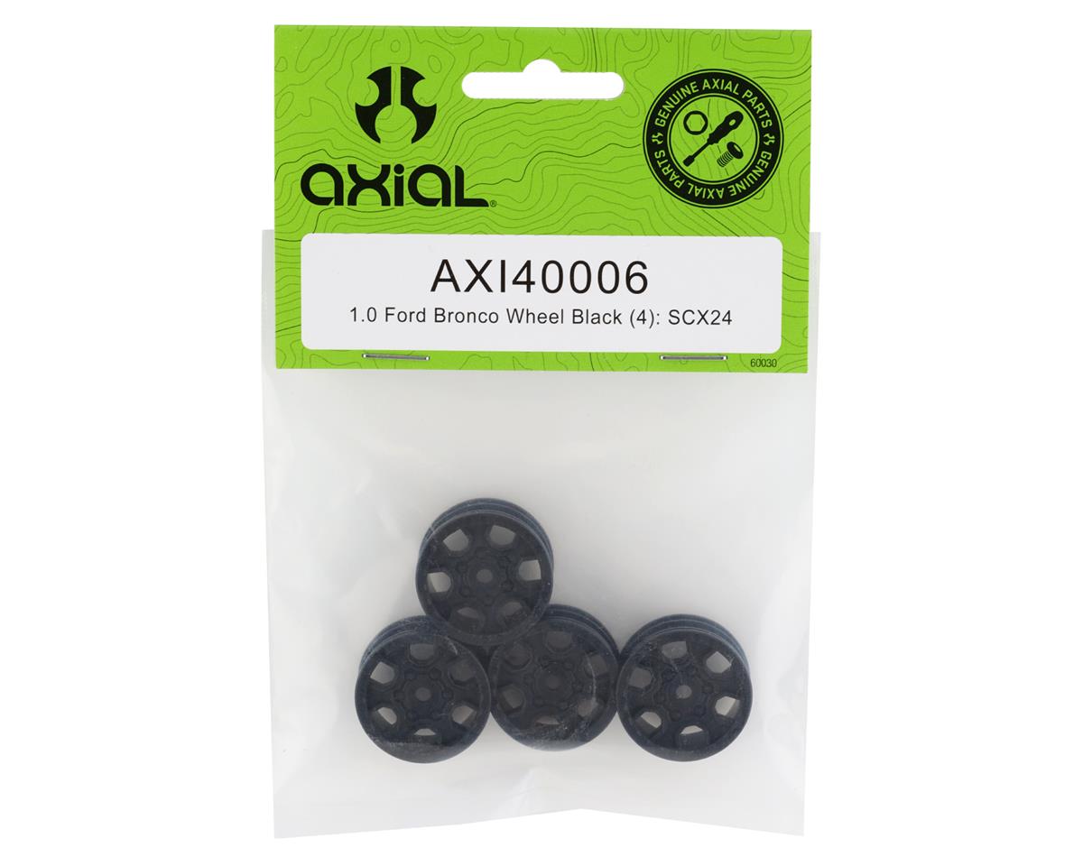 Axial 40006 SCX24 Ford Bronco 1.0 Wheel (Black) (4)