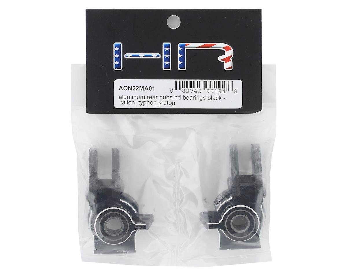 Hot Racing Arrma 6S Aluminum Rear Hubs w/Heavy Duty Bearings (Black) (2)
