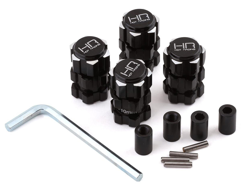 Hot Racing Traxxas 1/10 Maxx Aluminum +10mm 17mm Splined Hubs
