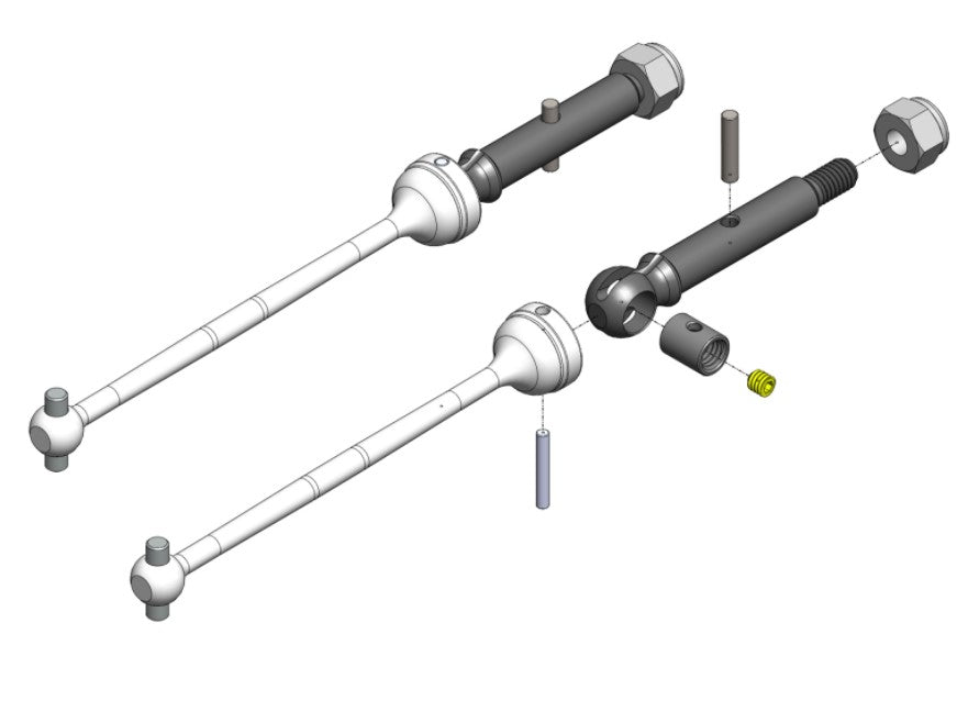 MIP20060 Shiny CVD Kit, for Losi Mini-T/B 2.0 Series