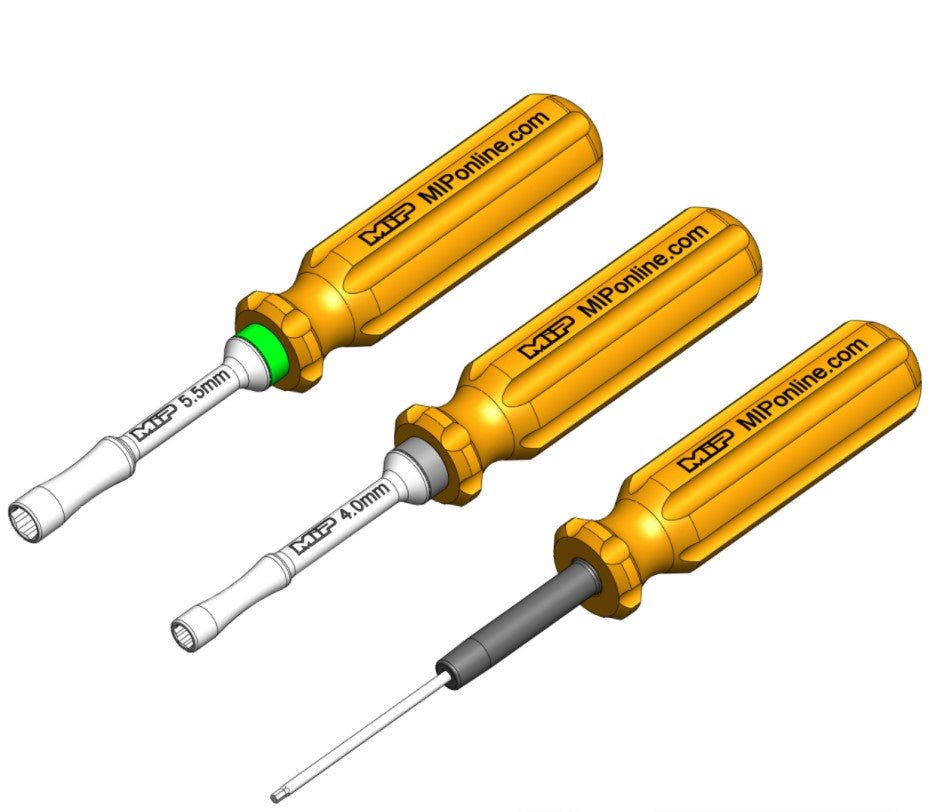 Losi Mini-T 2.0 Series Wrench Set, Metric (4.0mm, 5.5mm Nut Driver & 1.5mm Hex)