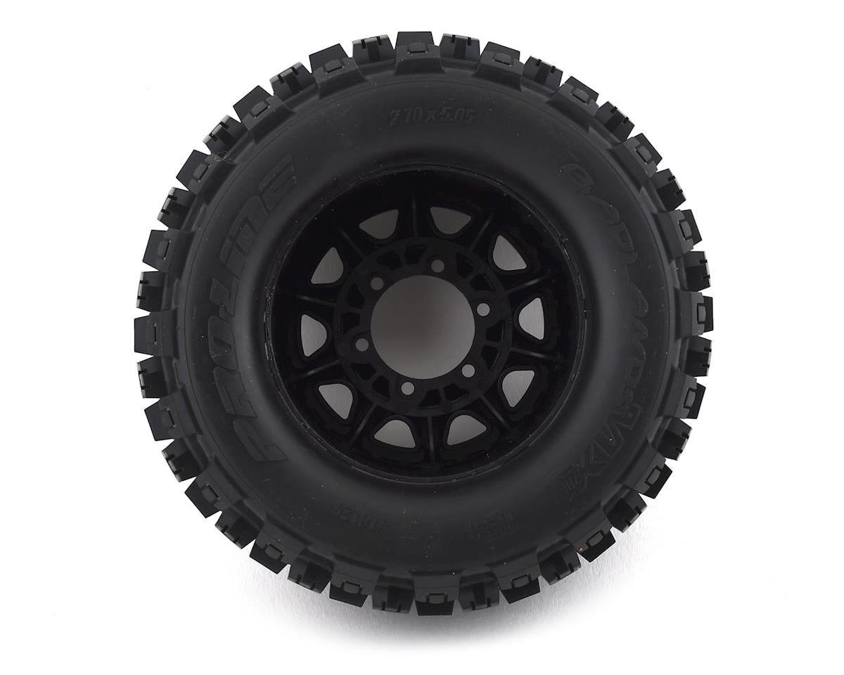 Pro-Line Badlands MX28 2.8" Tires on Raid Front Rear Adj. Offset Wheels 12mm Hex