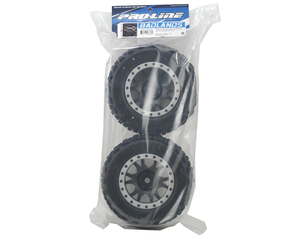 Pro-Line X-Maxx Badlands MX43 Pro-Loc Pre-Mounted All Terrain Tires (MX43) w/Impulse Pro-Loc Wheels