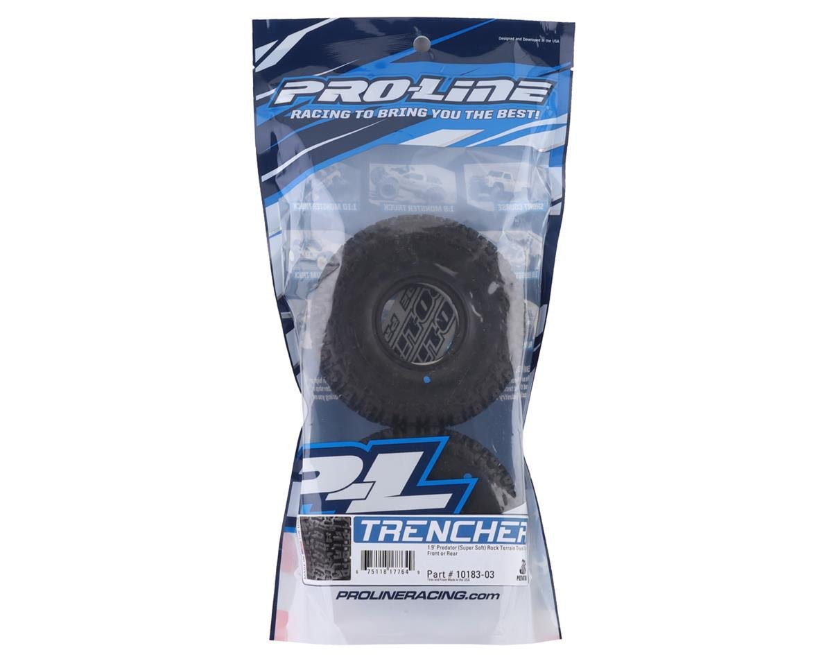 Pro-Line Trencher 1.9" Predator Rock Crawling Tires, Super Soft (2)